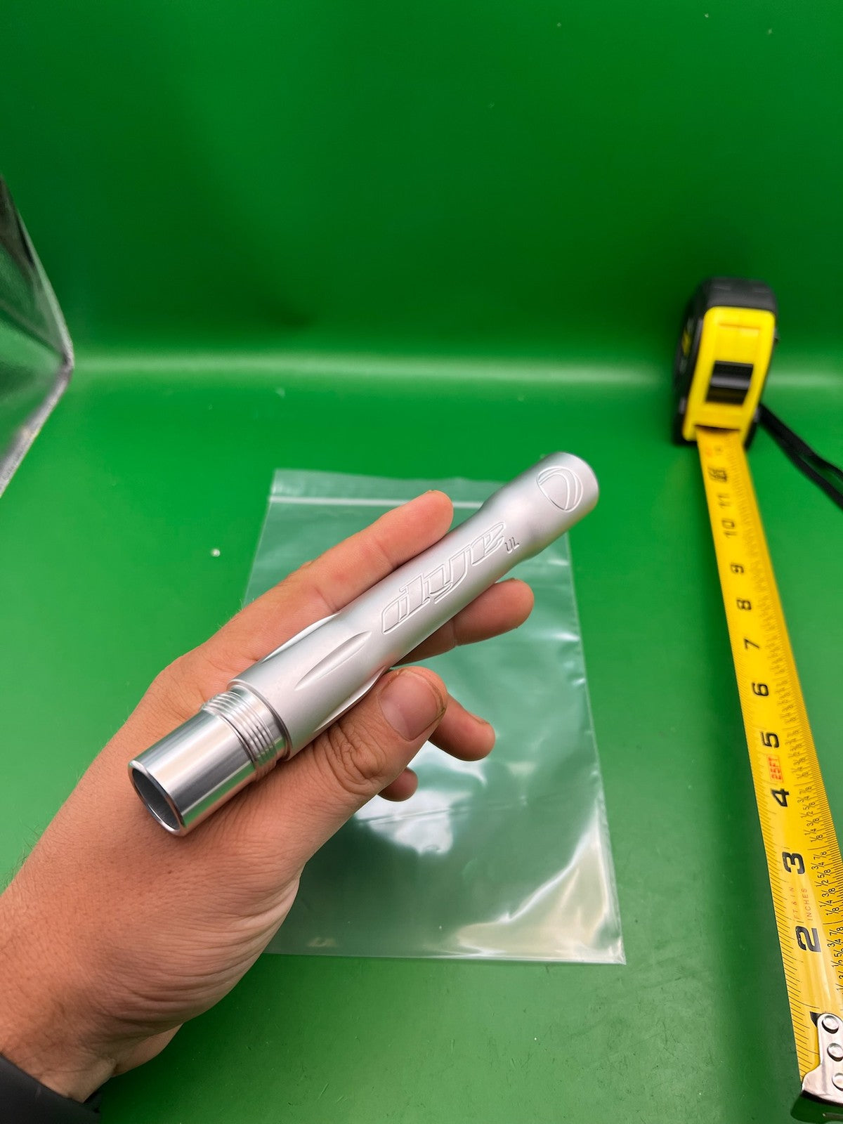 Dye UL Autococker Threaded Barrel Back Silver Polished Clear .692 ~7"