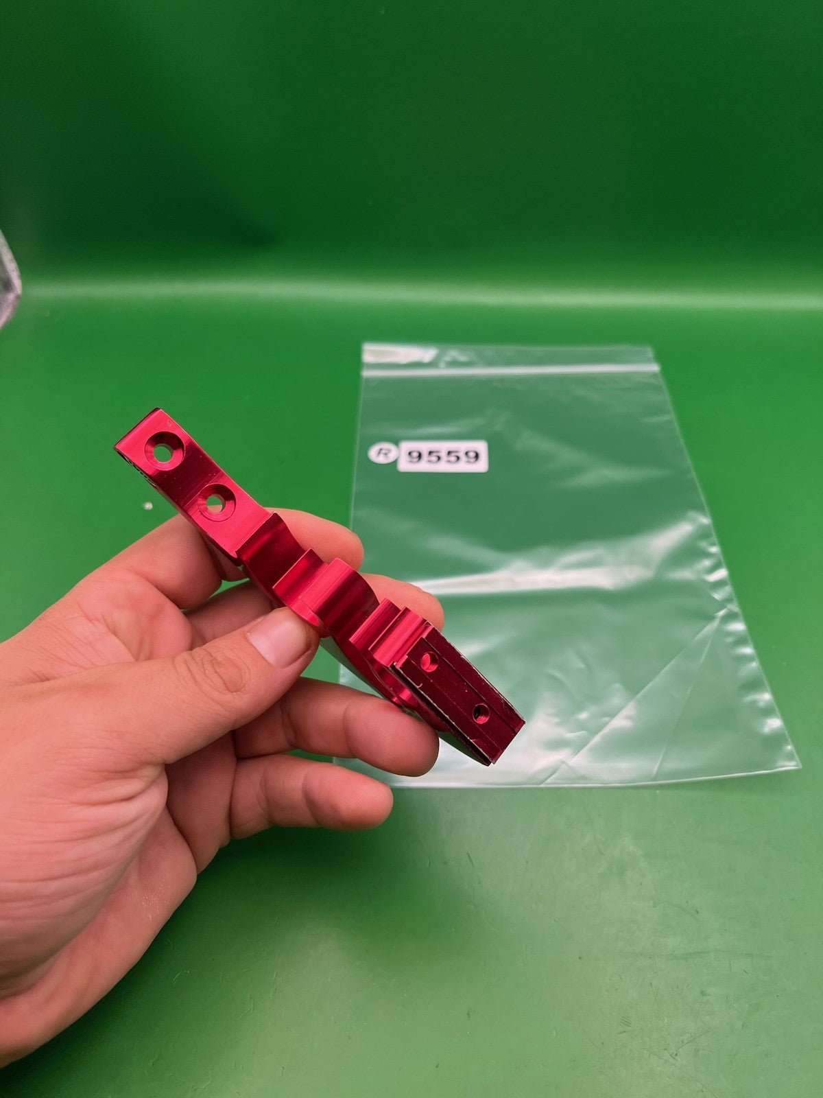 Custom Products CP Flame ASA Rail Drop Forward Red Anodized Aluminum