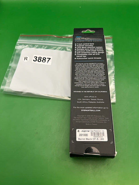 Dye CF-S Carbon Fiber Barrel Back 680 Bore Autococker Thread