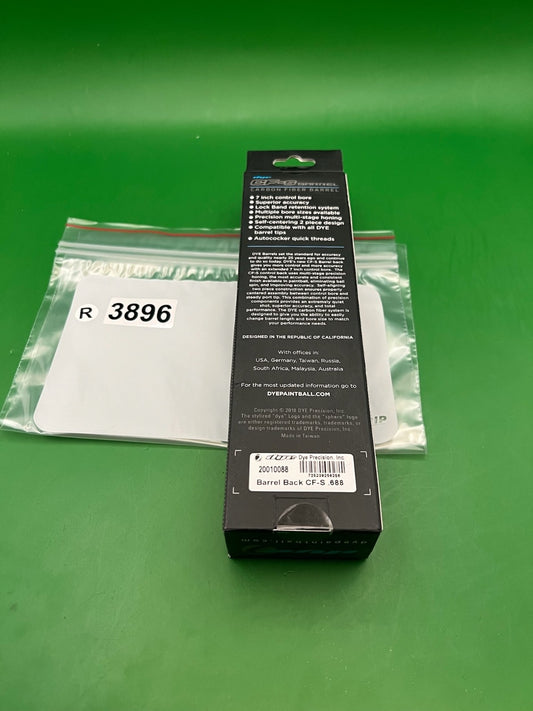 Dye CF-S Carbon Fiber Barrel Back 688 Bore Autococker Thread