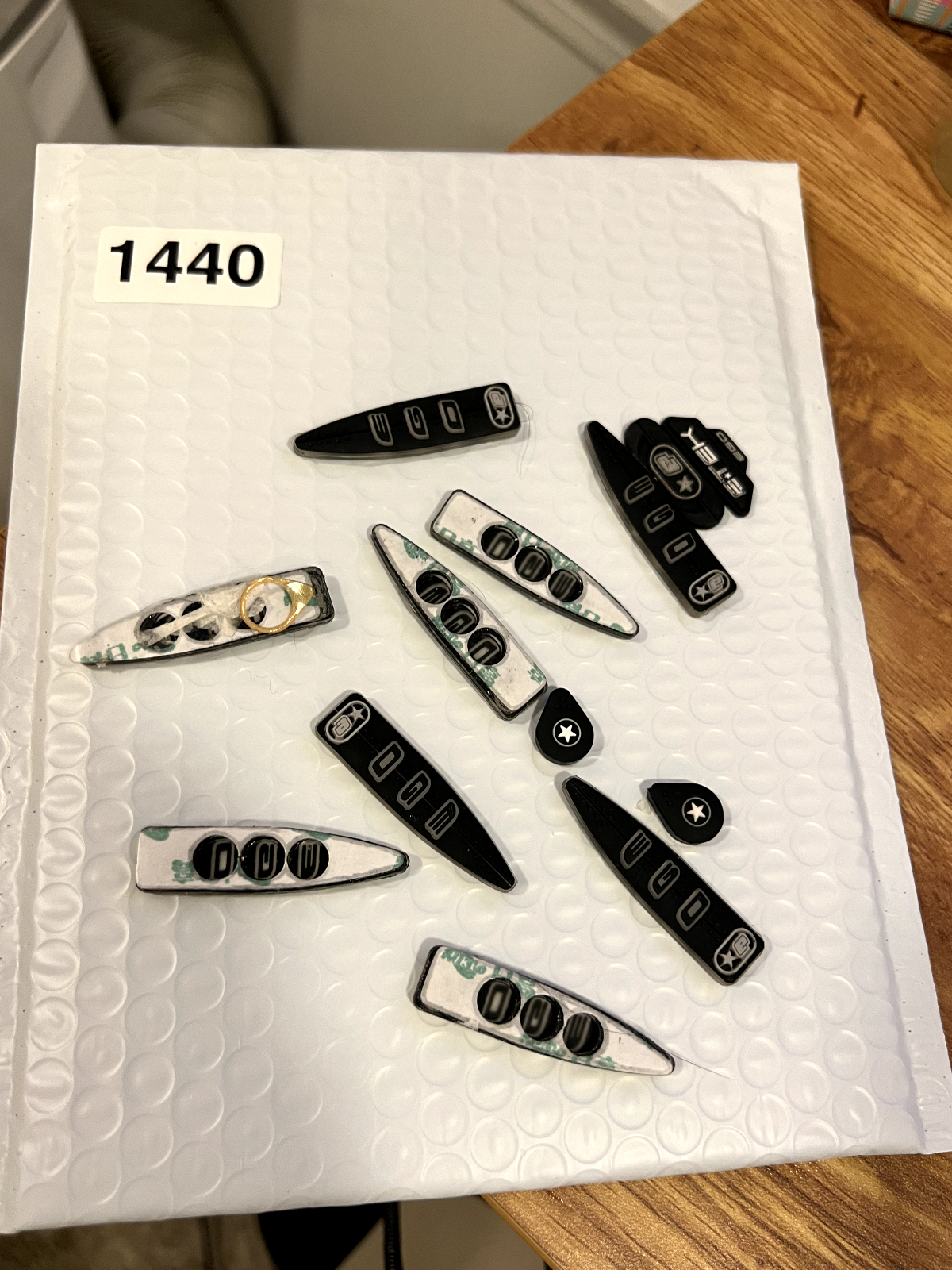 Lot of Etek Rubber Jewels #4 - Replacement Parts Planet Eclipse