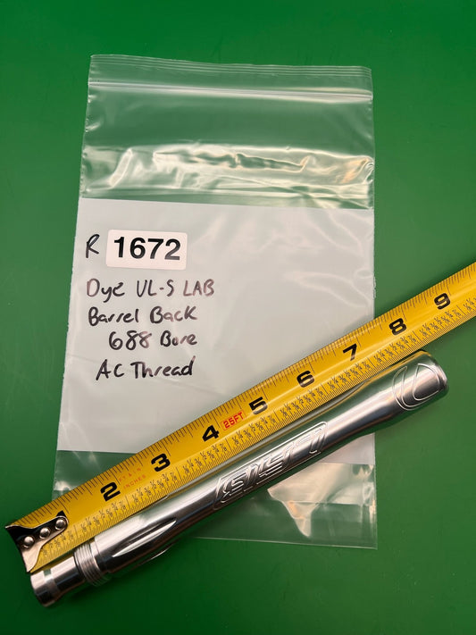 Dye UL-S LAB Barrel Back 688 Bore AC Thread