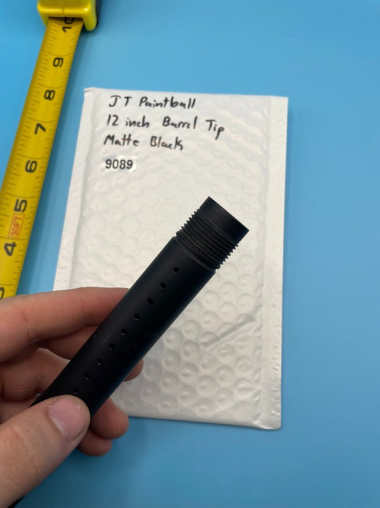 JT Paintball 12 inch Barrel Tip Matte Black