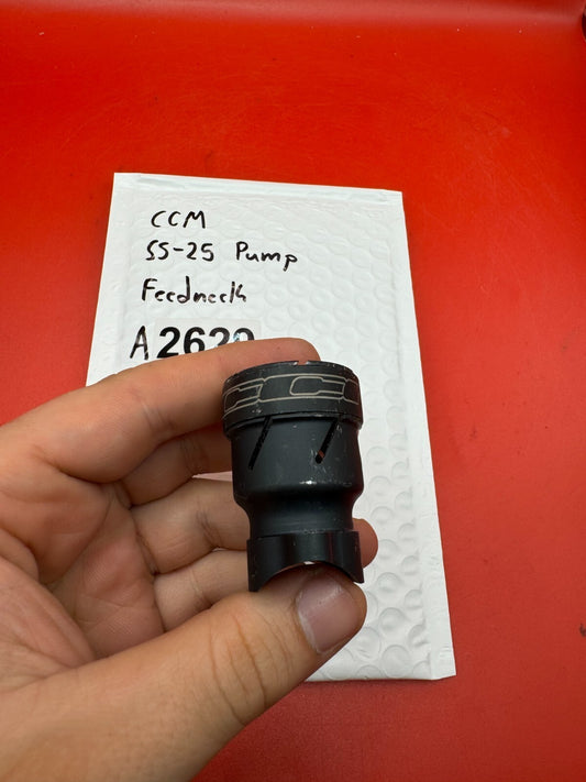 CCM SS-25 Pump Feedneck - used paintball feedneck - black