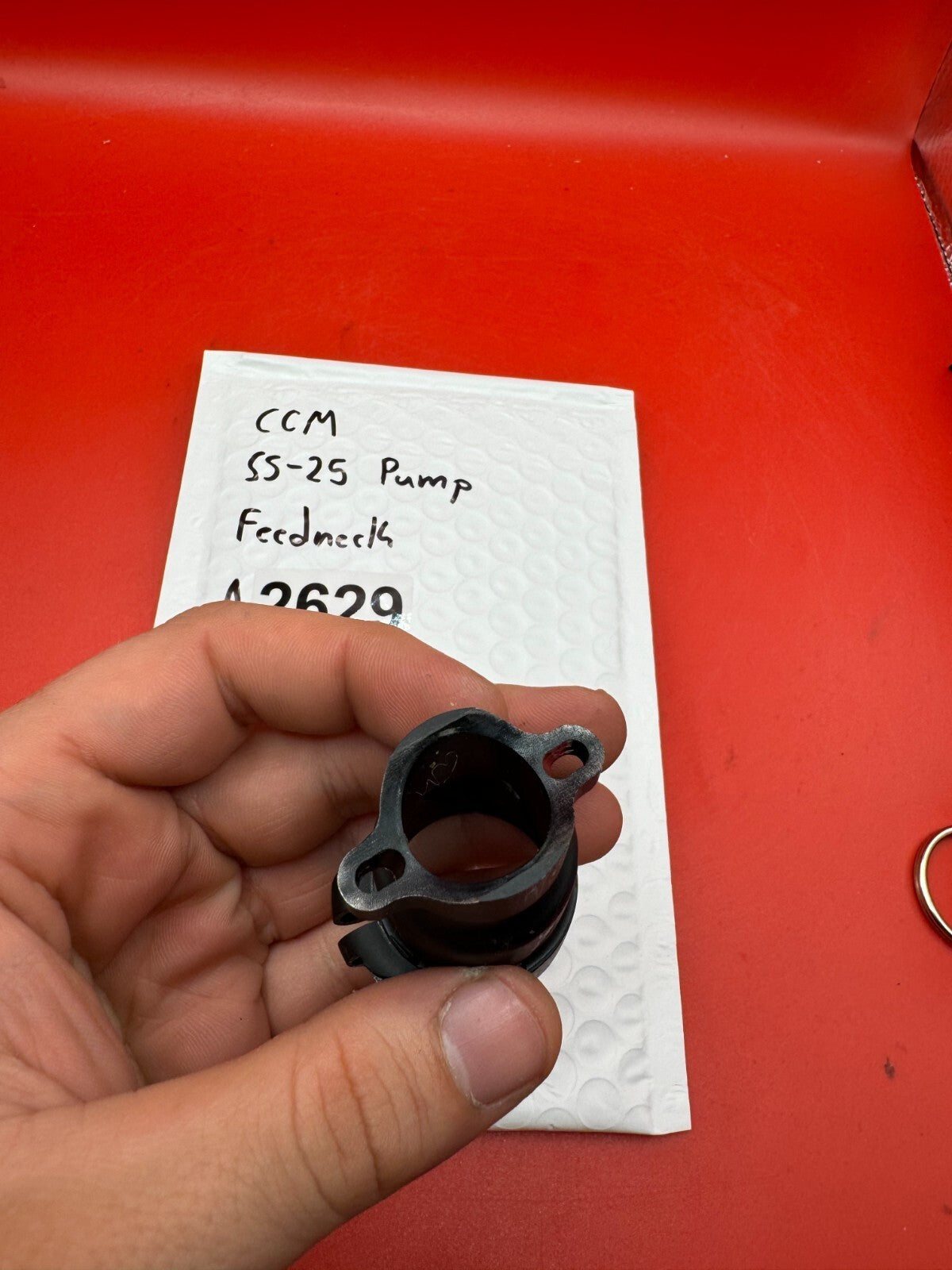 CCM SS-25 Pump Feedneck - used paintball feedneck - black