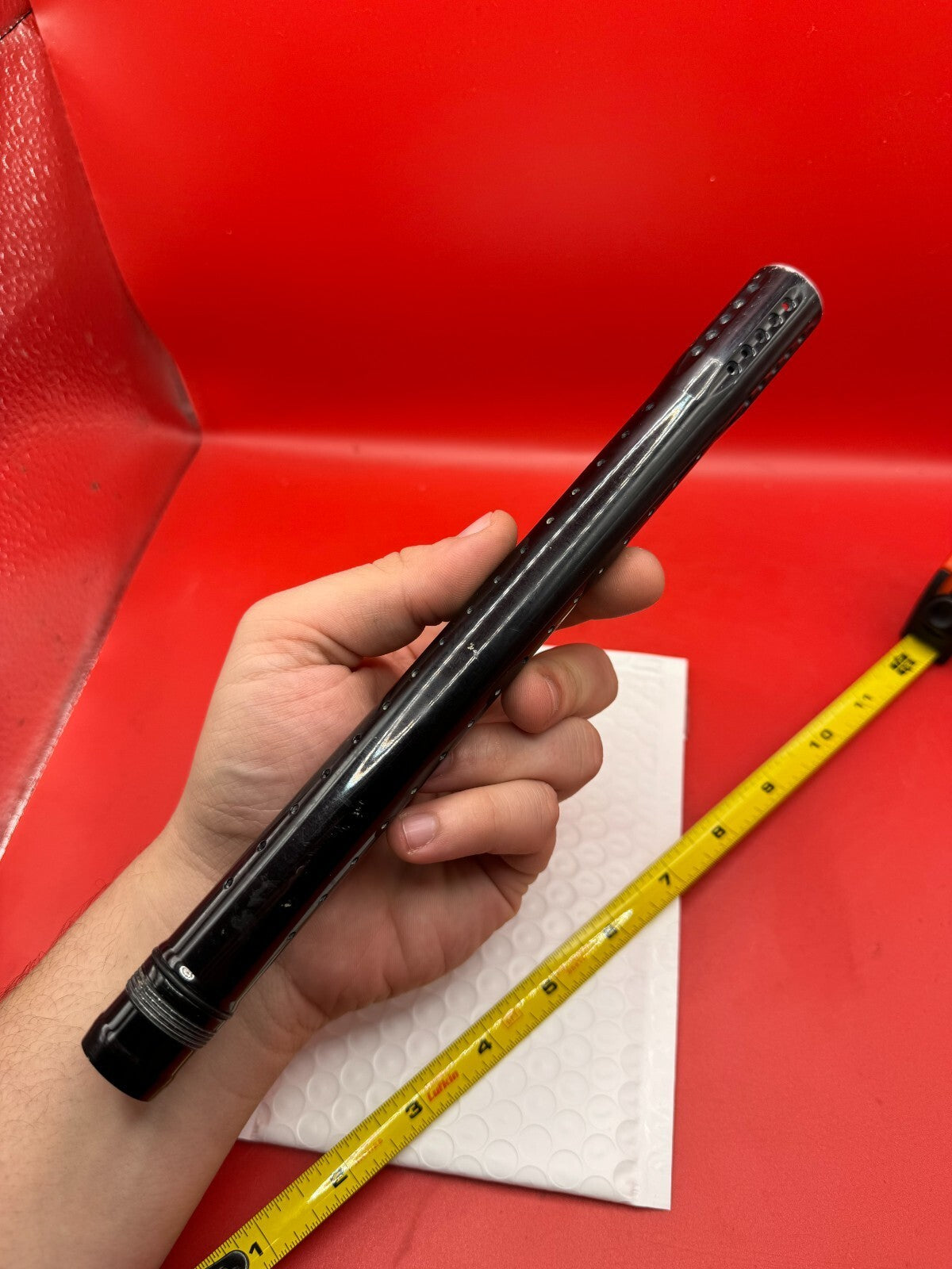 Dye UL TIp 16 inch - used paintball barrel tip - black