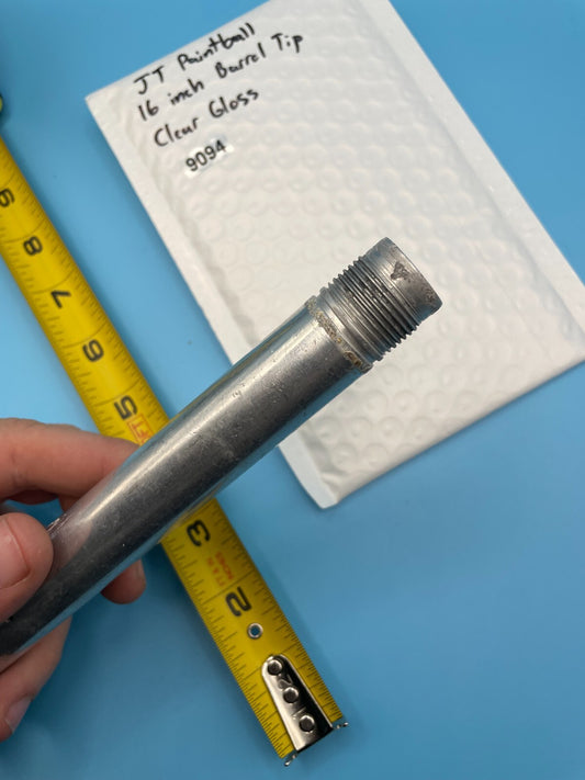 JT Paintball 16 inch Barrel Tip Clear Gloss