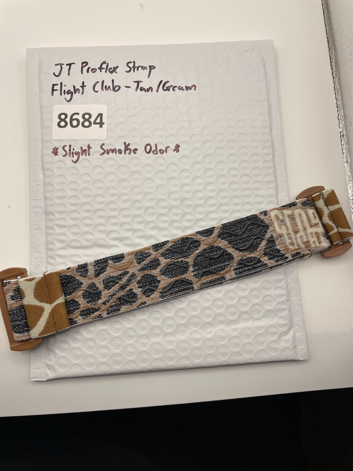 JT Proflex Strap Flight Club- Tan/Cream (Slight Smoke Odor)