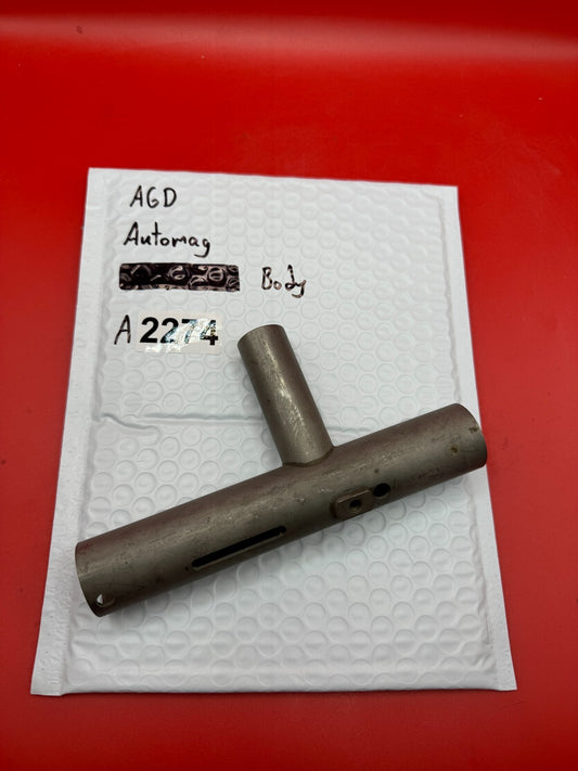AGD Automag Body - used paintball valve body - raw aluminum