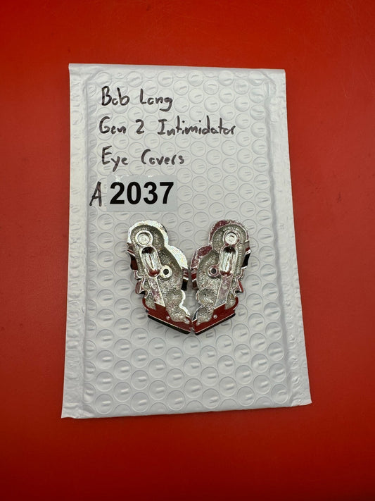 Bob Long Gen 2 Intimidator Eye Covers - used paintball eye covers - silver/black