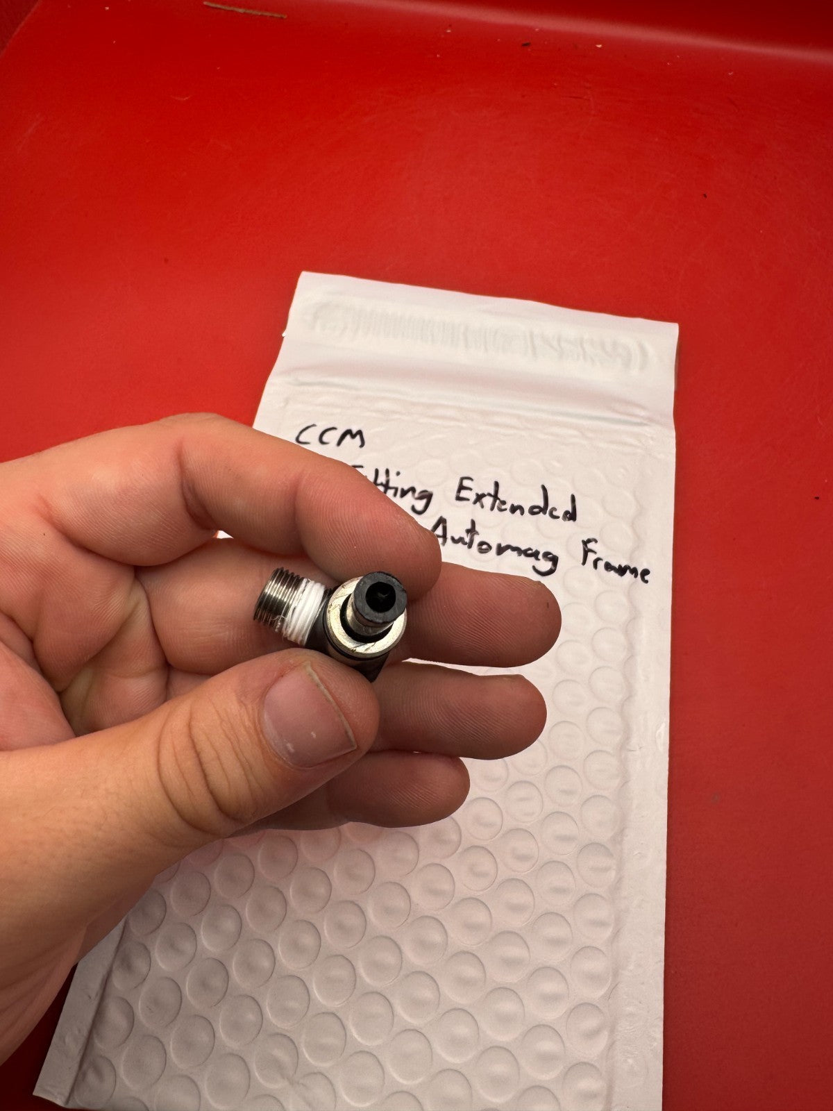 CCM 90° Fitting Extended for AGD Automag Frame