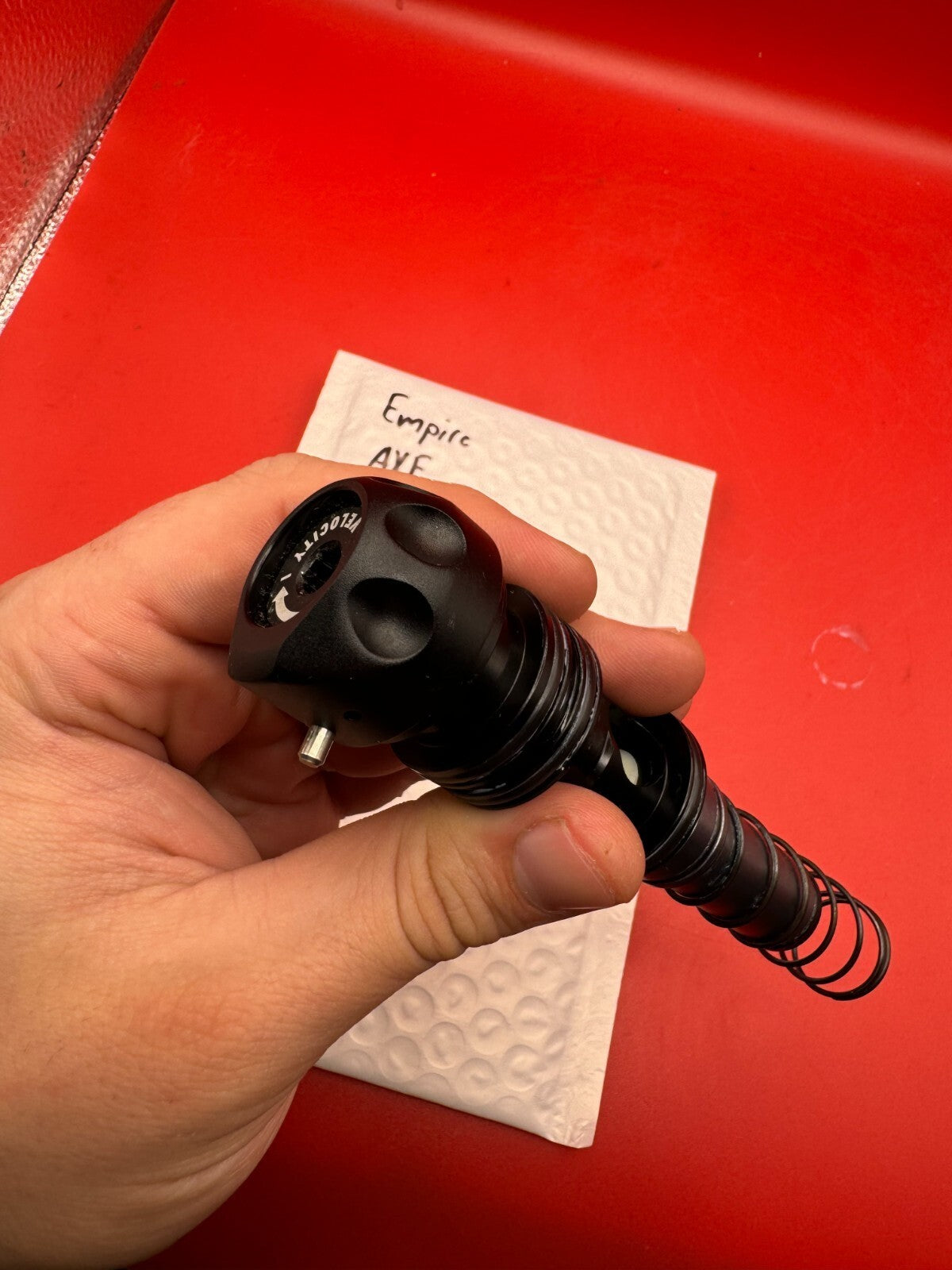 Empire AXE Bolt/Engine - used paintball bolt/engine assembly - black