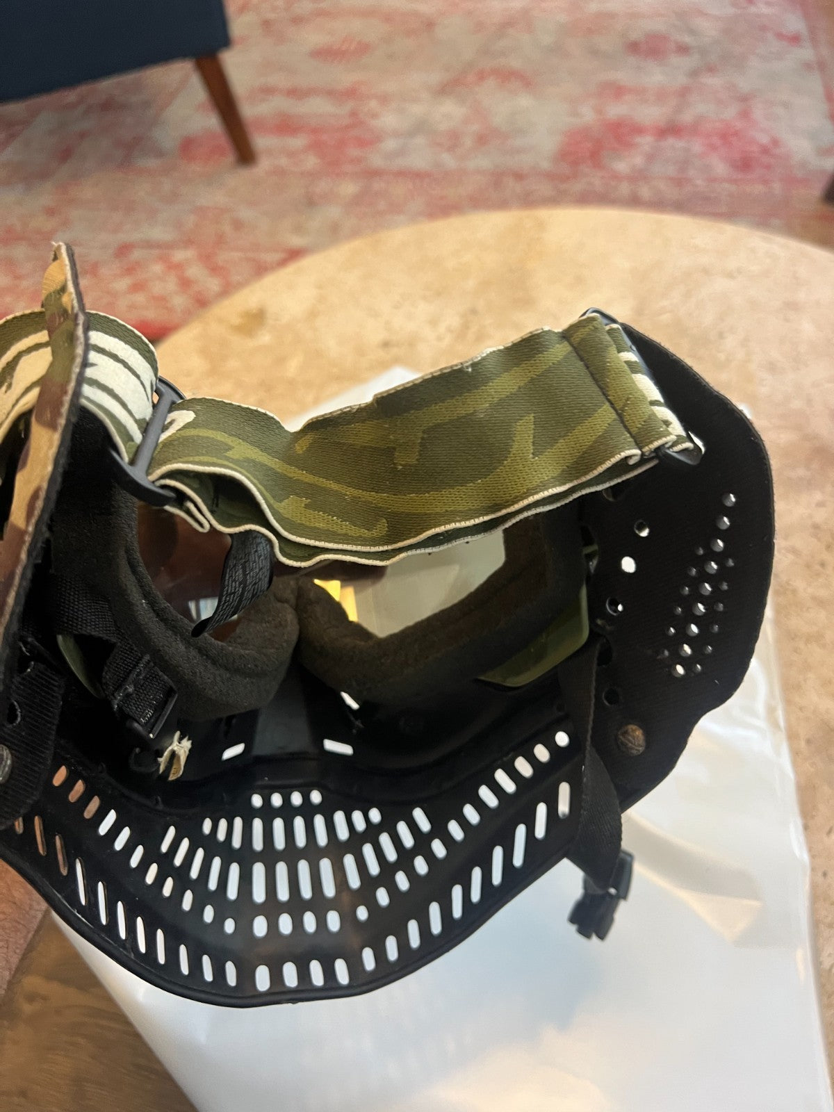 JT OG Black Bottoms and Knee Olives Paintball Mask