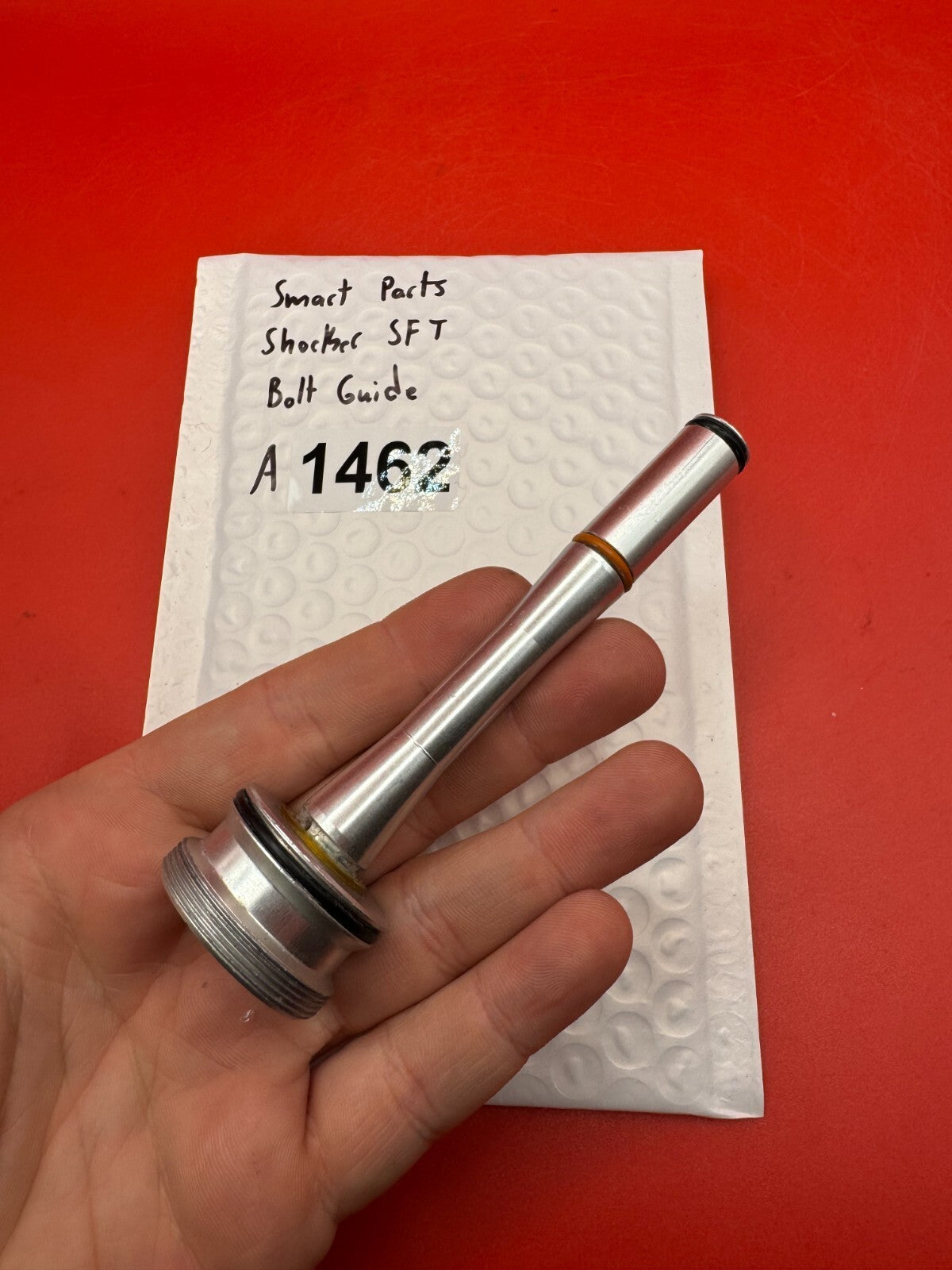 Smart Parts Shocker SFT Bolt Guide - used paintball bolt guide - silver