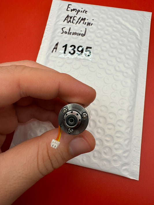 Empire AXE/Mini Solenoid - used paintball solenoid - silver/black