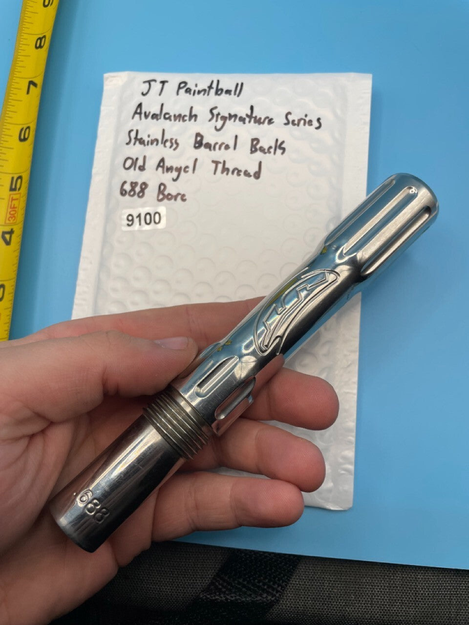 JT Paintball Avalanche Signature Stainless Barrel Back Old Angel Thread 688 Bore