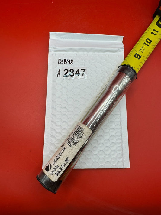 Dye SS Angel Threaded .688 Paintball Barrel Back - used paintball barrel back - red anno / silver chrome