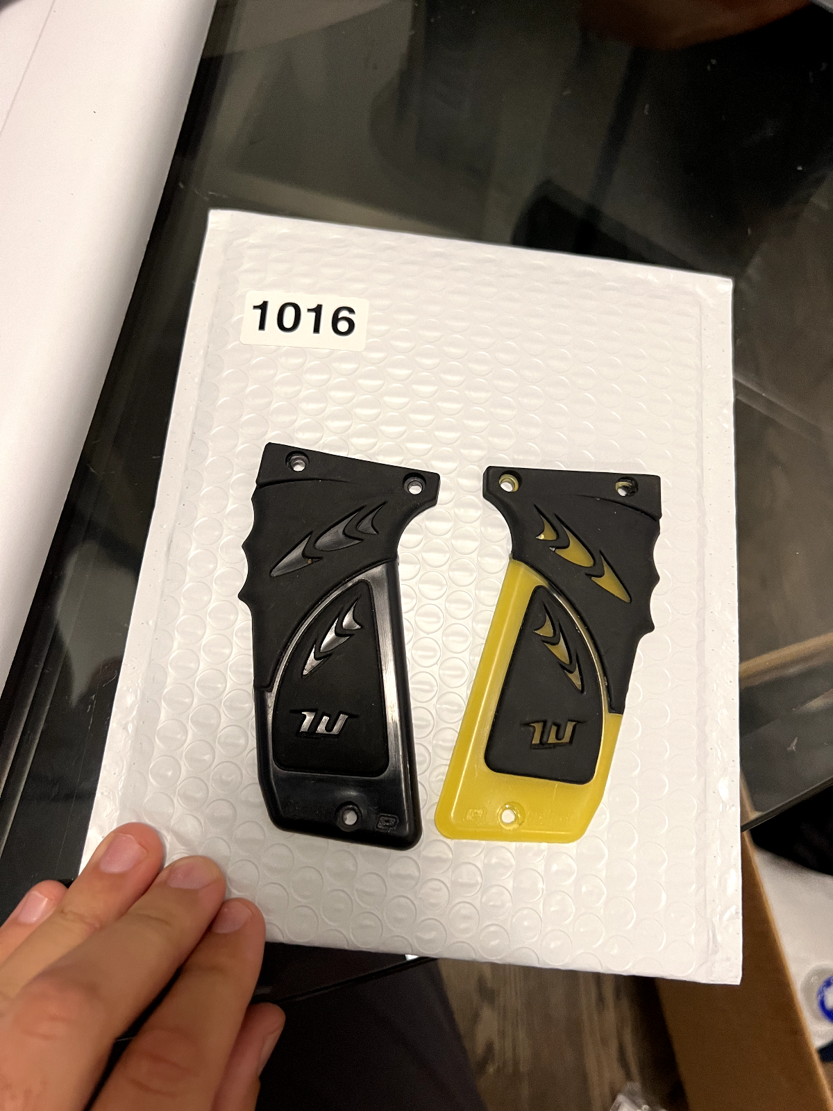 Two Mismatched Karnivor Autococker Grips