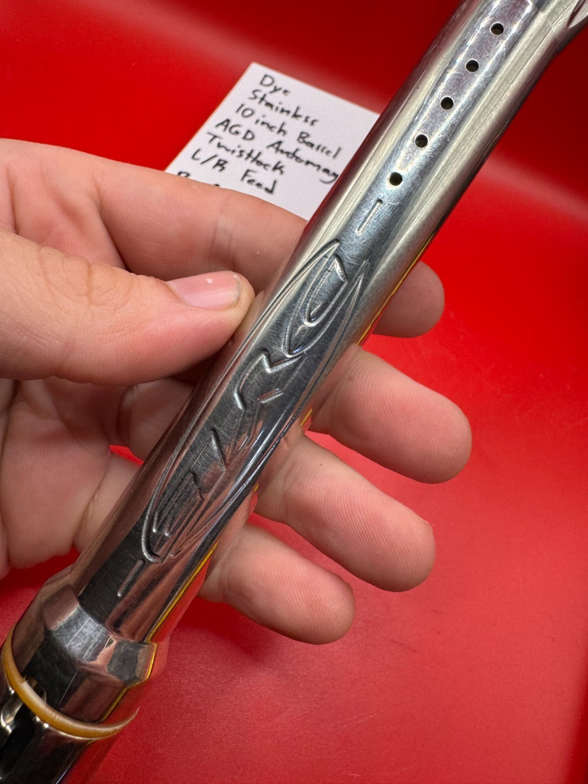 Dye Stainless 10 inch Barrel AGD Automag Twistlock L/R Feed