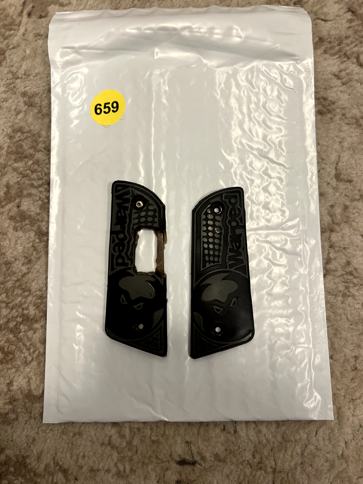 Collectible Dark Intimidator Paintball Grips - Rare Find