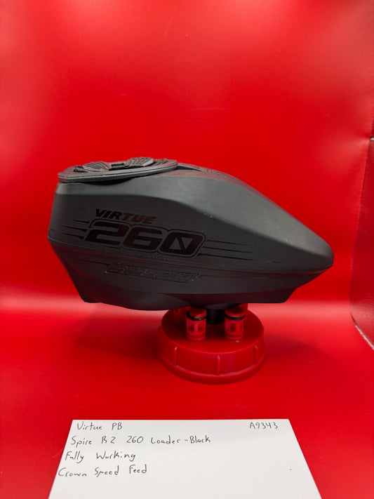 Virtue PB Spire R2 260 Loader - Black - Crown Speed Feed - Fully Working