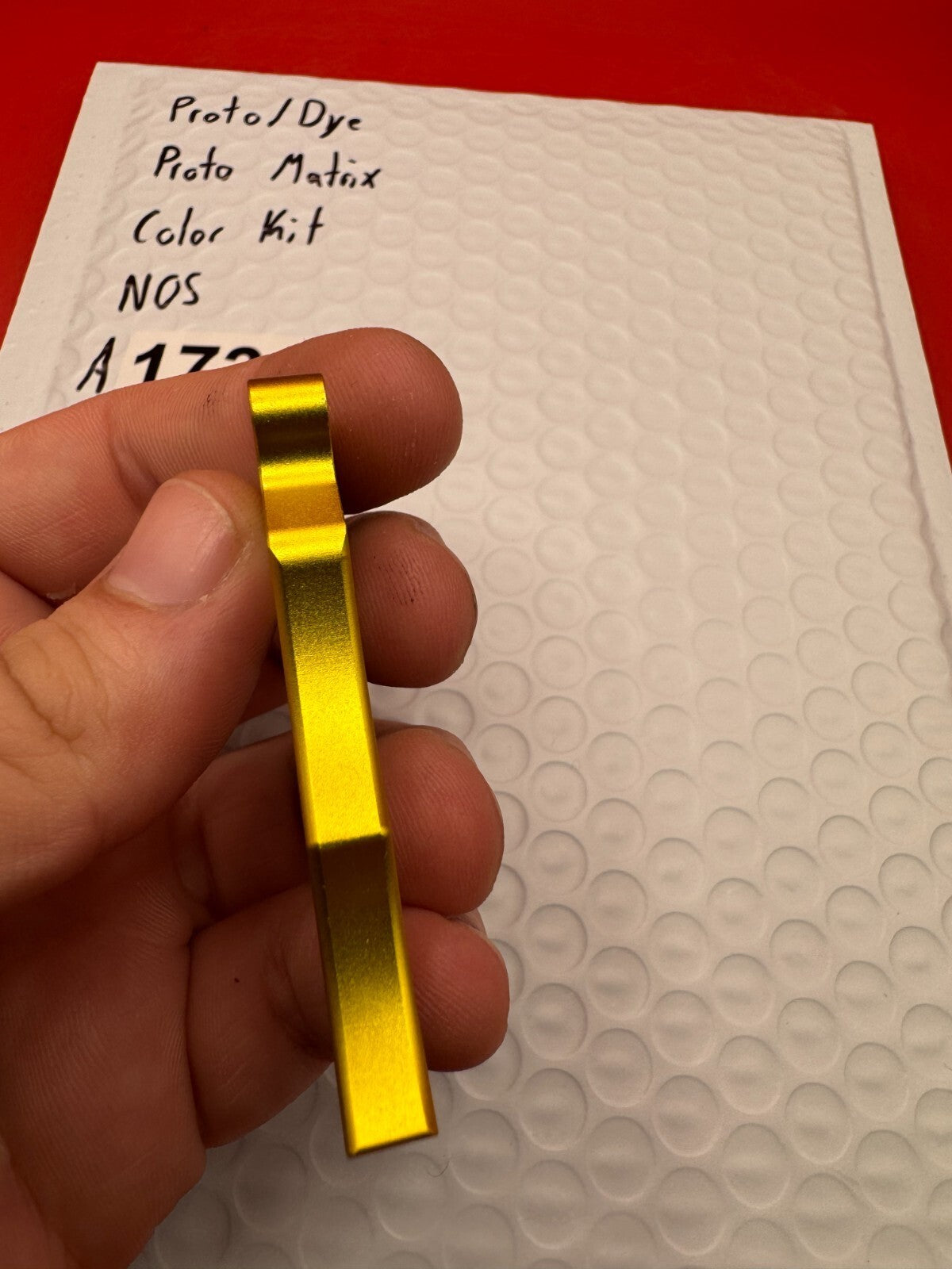 Proto/Dye Proto Matrix Color Kit NOS - used paintball color kit / accent parts kit - gold anno