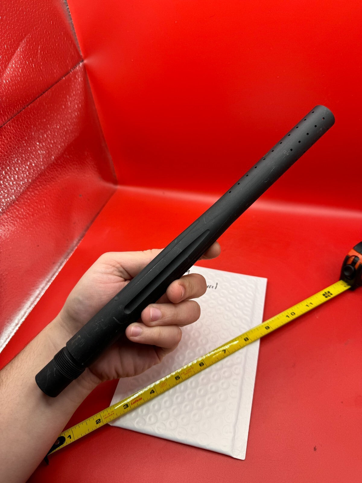 CCM 12 Inch Paintball Barrel AC Thread - used paintball barrel - black