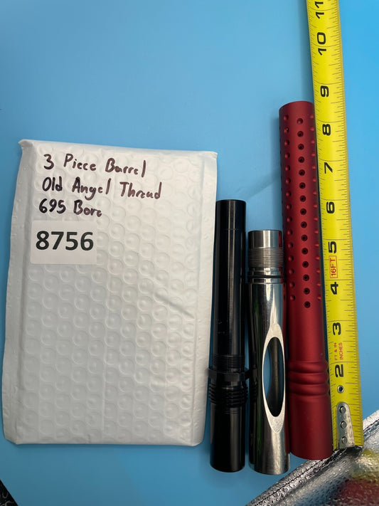 3 Piece Paintball Barrel Old Angel Thread 695 Bore