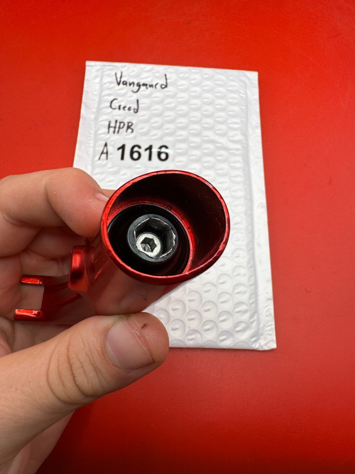 Vangaurd Creed HPR - used paintball hpr (high pressure regulator) - red anno