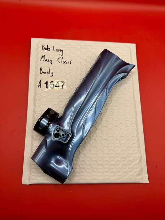 Bob Long Marq Closer Body - used paintball marker body - blue/purple fade anno