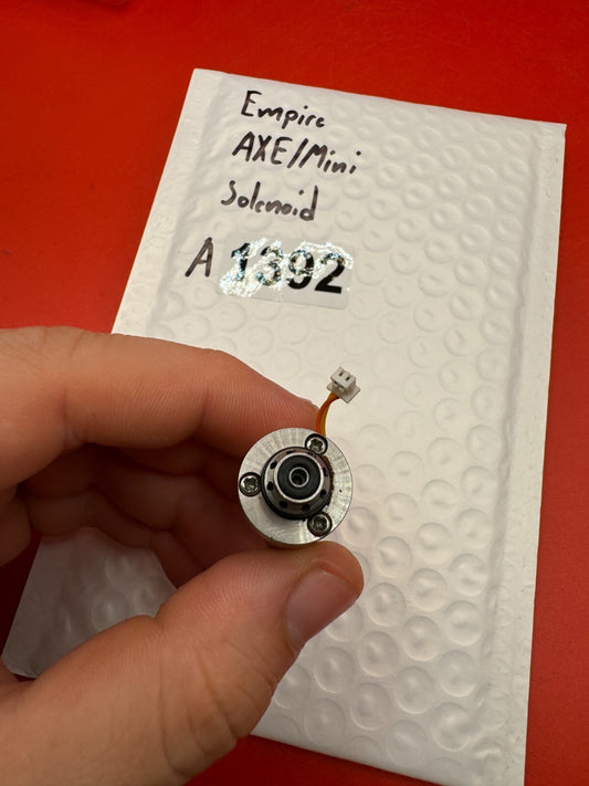 Empire AXE/Mini Solenoid - used paintball solenoid - silver/black