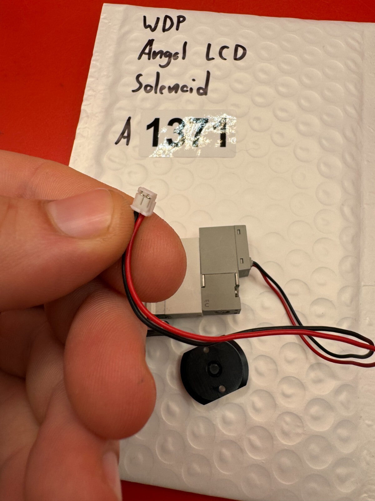 WDP Angel LCD Solenoid - used paintball solenoid - gray/black