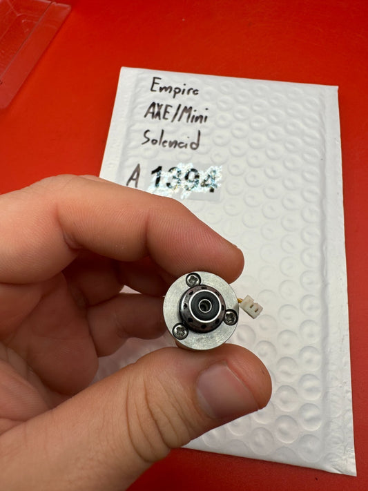 Empire AXE/Mini Solenoid - used paintball solenoid - silver/black
