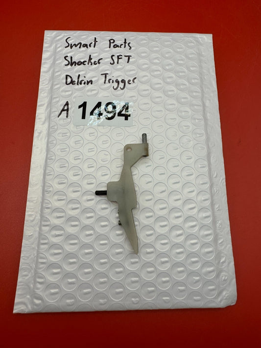 Smart Parts Shocker SFT Delrin Trigger - used paintball trigger - white/gray