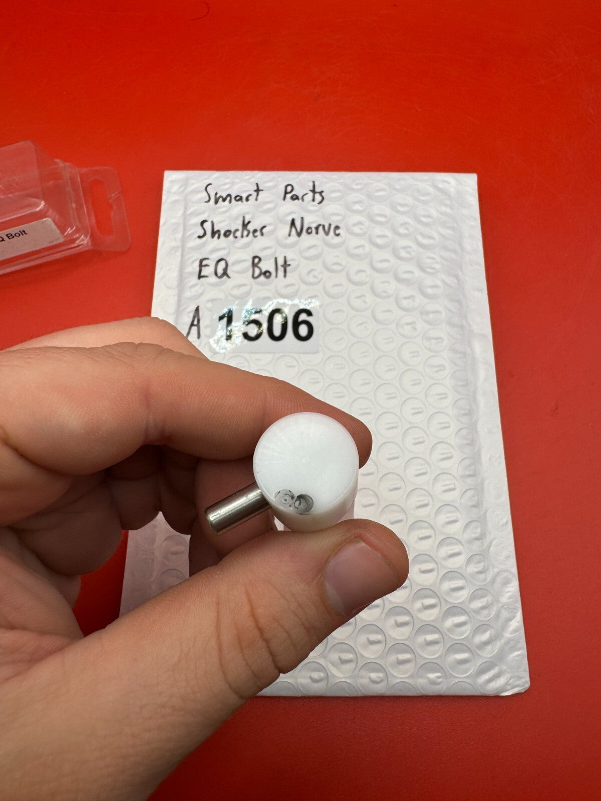 Smart Parts Shocker Nerve EQ Bolt - used paintball bolt - white