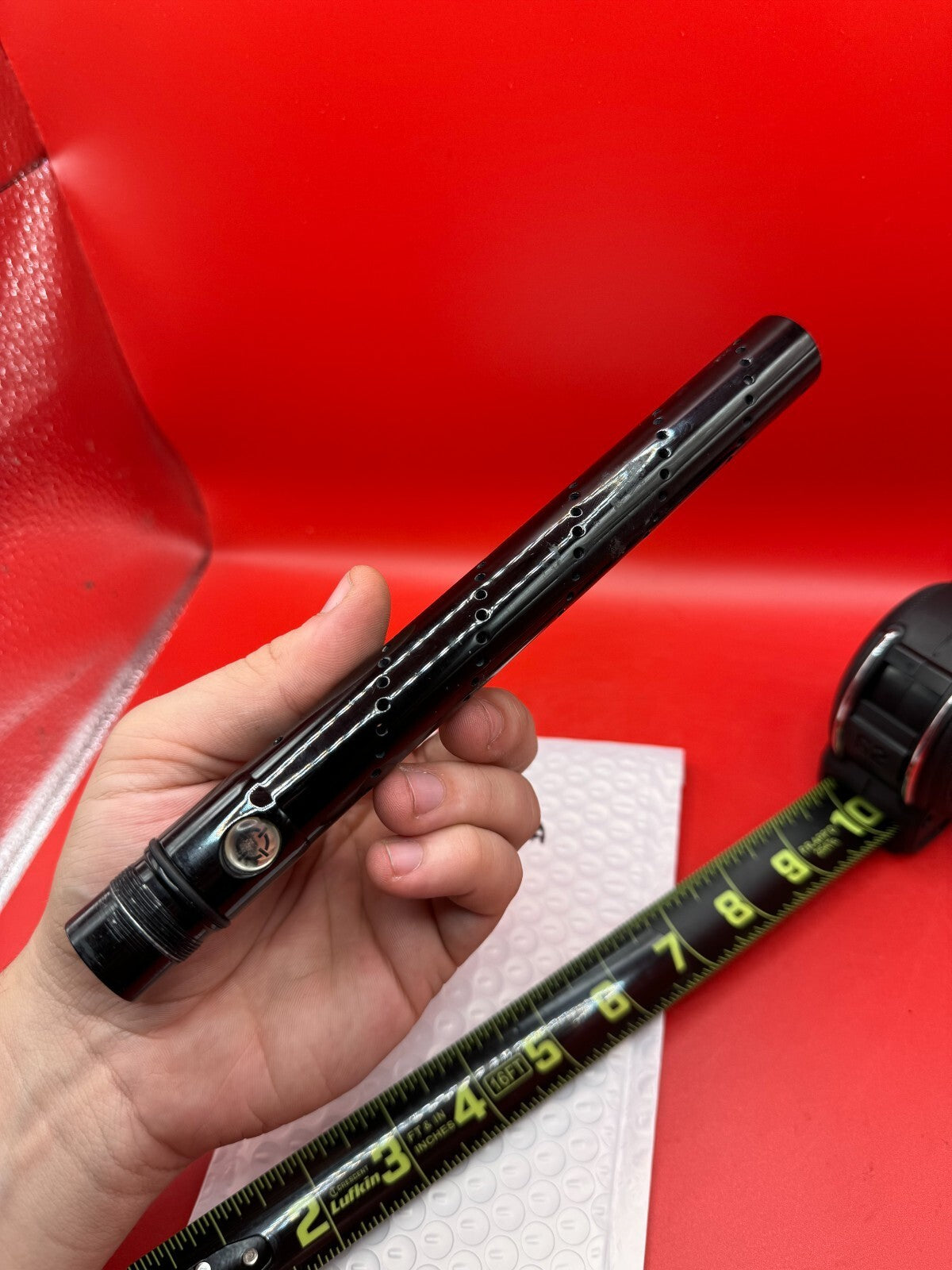 Smart Parts Freak Tip 13.5 inch AA - used paintball barrel tip - black anno