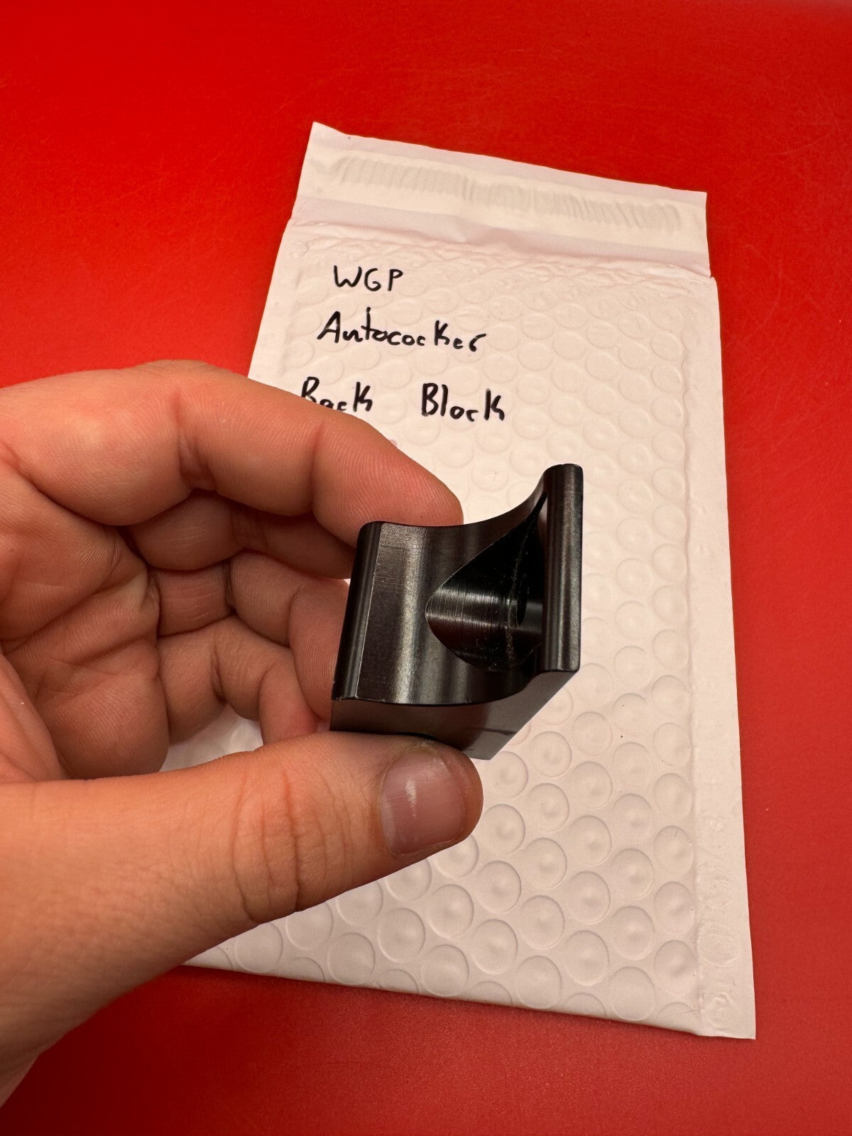 WGP Autococker Back Block - used paintball back block - black