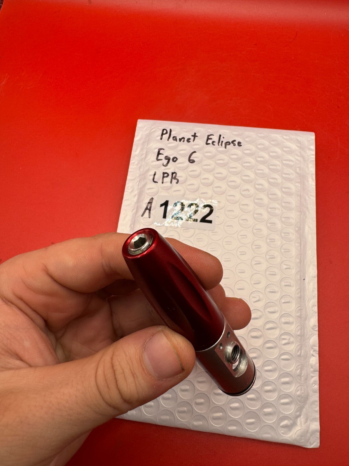 Planet Eclipse Ego 6 LPR - used paintball lpr - red anno/silver