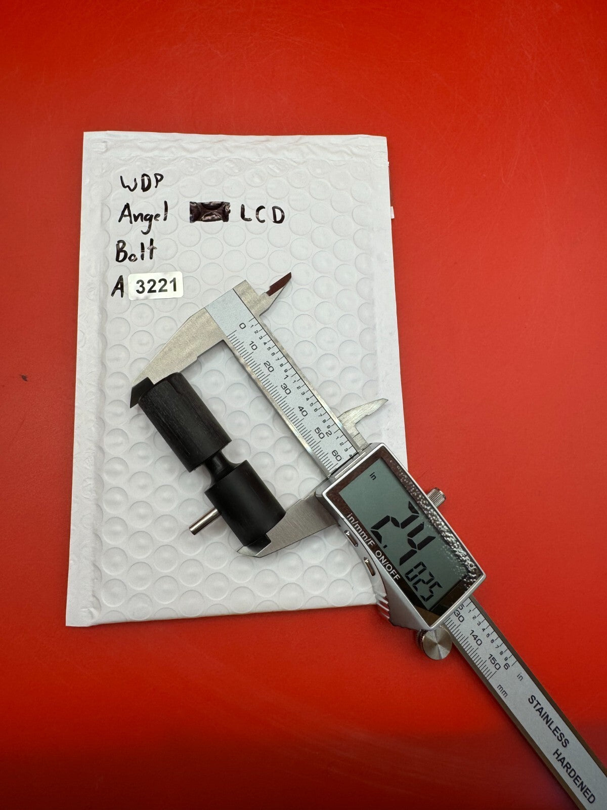 WDP Angel LCD Bolt - used paintball bolt - black