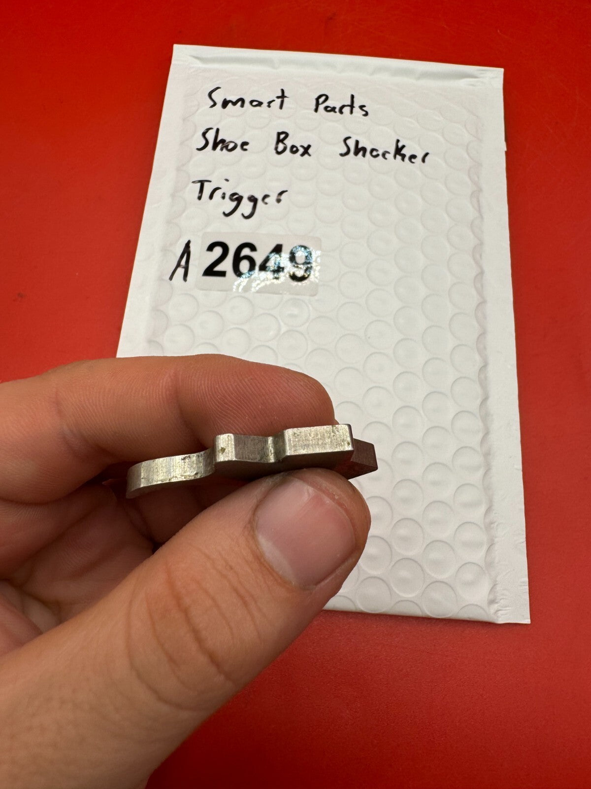 Smart Parts Show Box Shocker Trigger - used paintball trigger - silver
