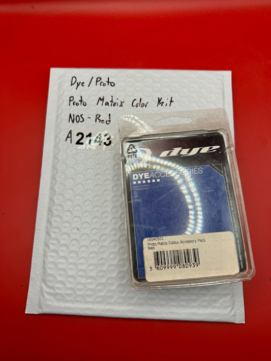 Dye/Proto Proto Matrix Color Kit NOS-Red - used paintball color accessory kit - red anno