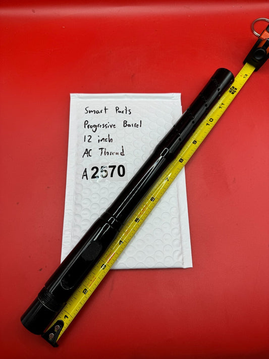 Smart Parts Progressive Paintball Barrel 12 inch AC Thread - used paintball barrel - black