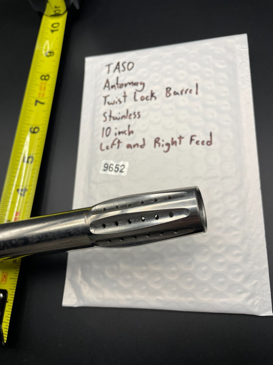 TASO Automag Twistlock Barrel Stainless 10 inch Left and Right Feed