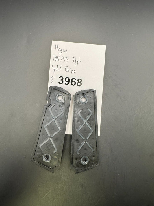 Hogue 1911/45 Style Split Grips-Black