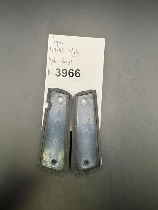 Hogue 1911/45 Style Split Grips-Black