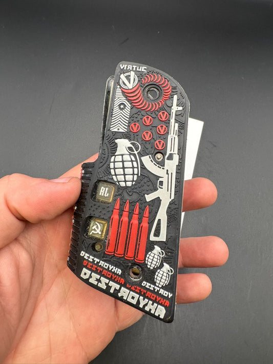 Virtue 1911/45 Style Russian Legion Grips-Black