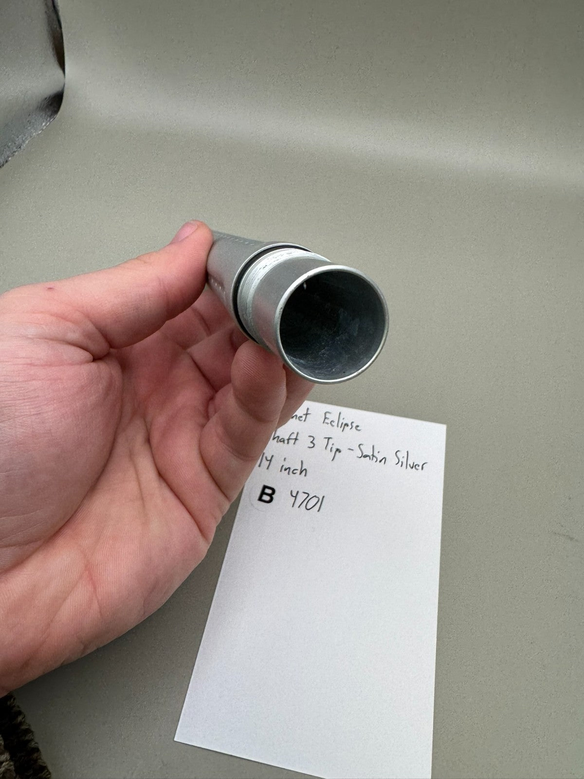 Planet Eclipse Shaft 3 Tip-Satin Silver 14 inch