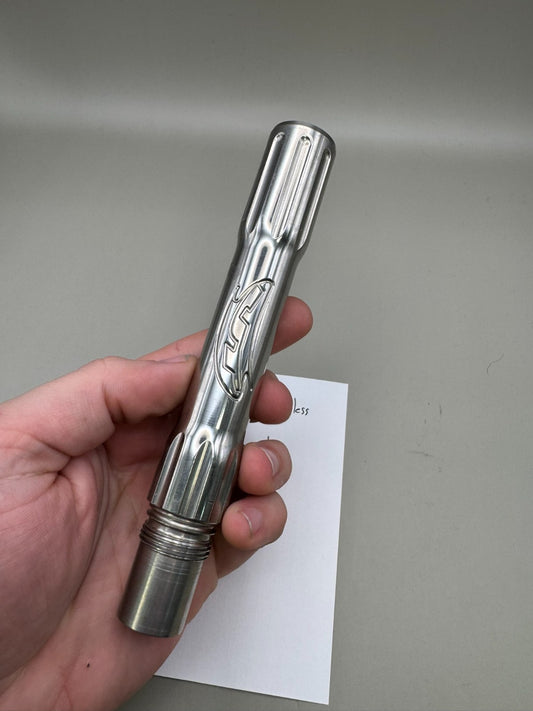 JJ Paintball Barrel Back-Stainless 690 Bore Spyder Thread-Gloss Silver