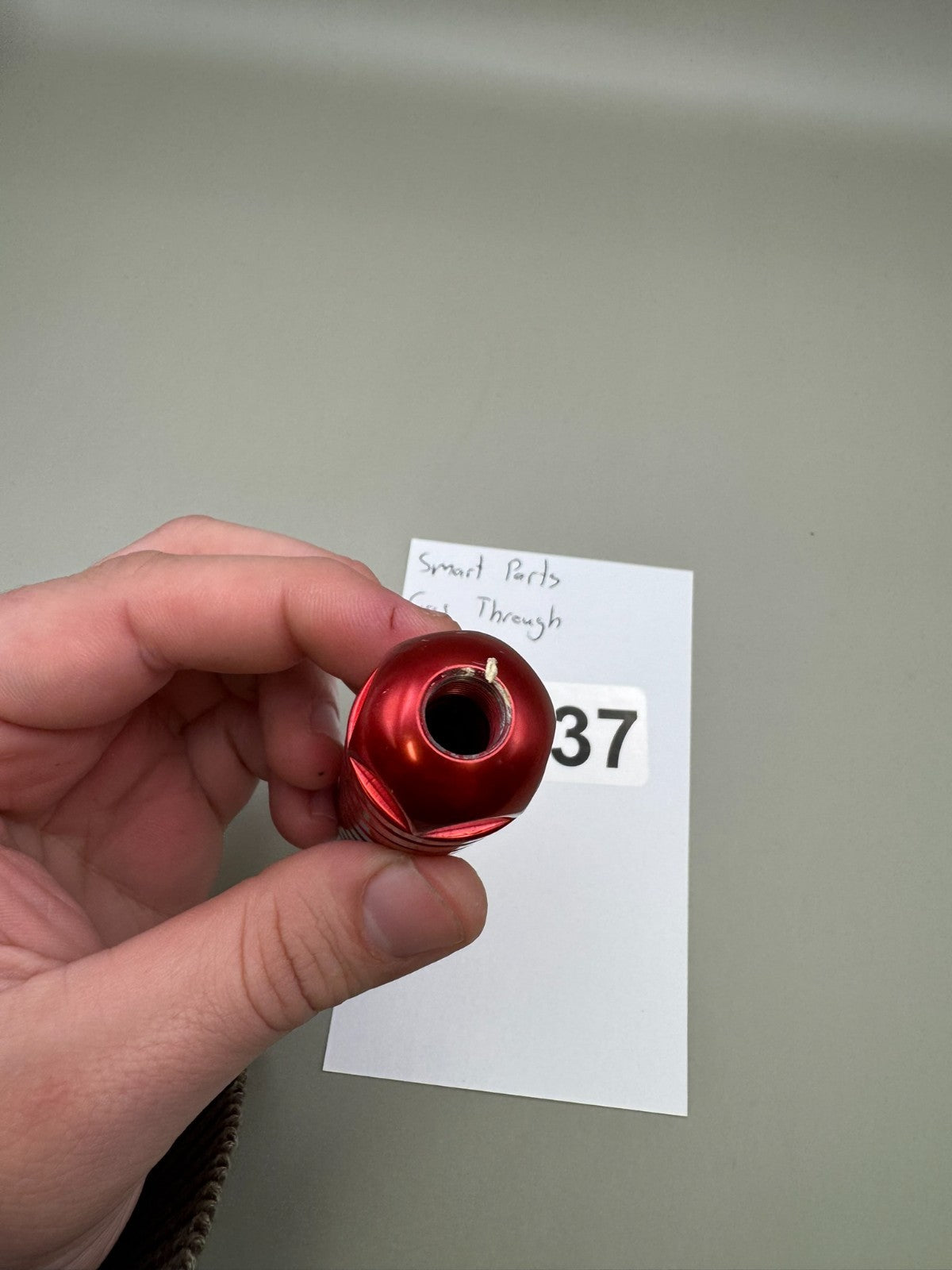 Smart Parts Gas Through Paintball Marker Front Grip-Red
