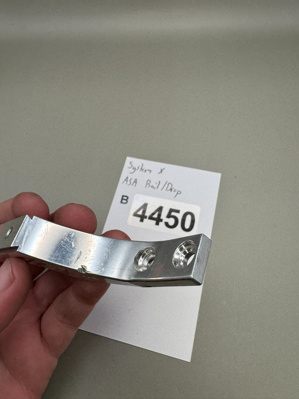 System X ASA Rail/Drop-Silver